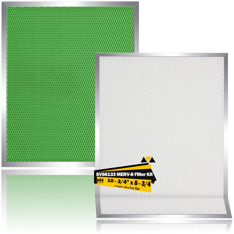 SV66133 MERV 8 HRV Filter Kit Replacement, 10-3/4" x 8-3/4" 2 Packs
