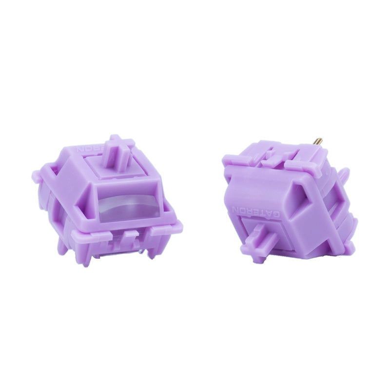 GATERON Smoothie Series Keyboard Switches, Linear Tactile Silent RGB LED 5 Pin Factory Pre-lubed Full POM Key Switches for MX Mechanical Keyboard (Grape Smoothie, 110) Grape Smoothie