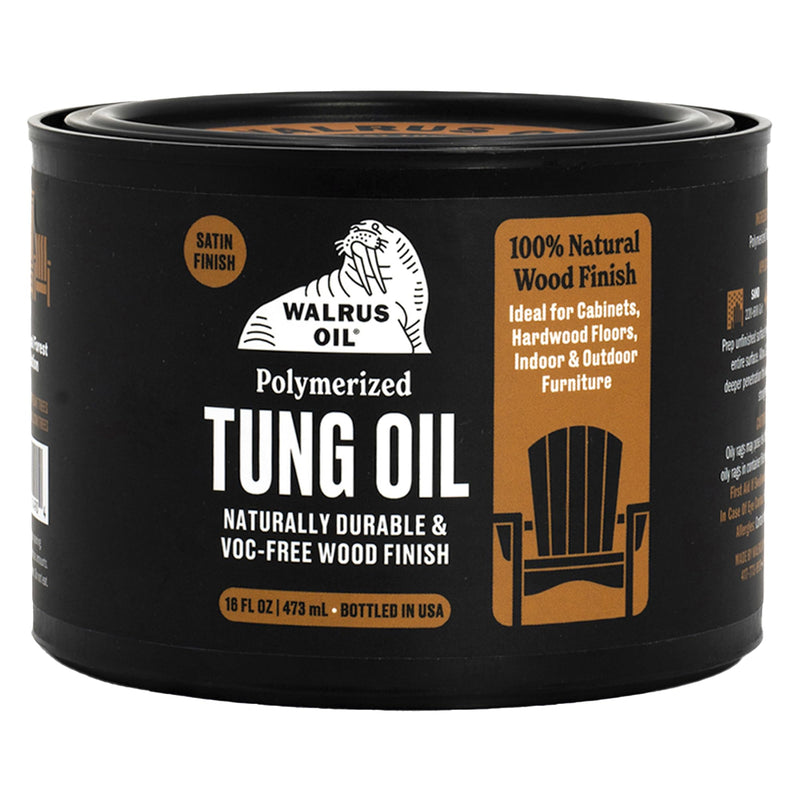 Walrus Oil Polymerized Tung Oil, 16oz Can