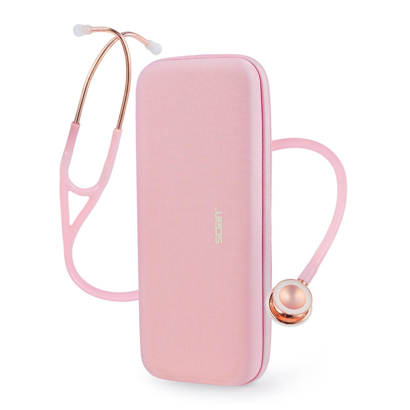 SCIAN Cardiology Stethoscope with Double-Sided Tunable Diaphragms, Professional Stethoscope with Carrying Case for Doctors, Nurses, Med Students, Clinical, Pink Pink - RoseGold