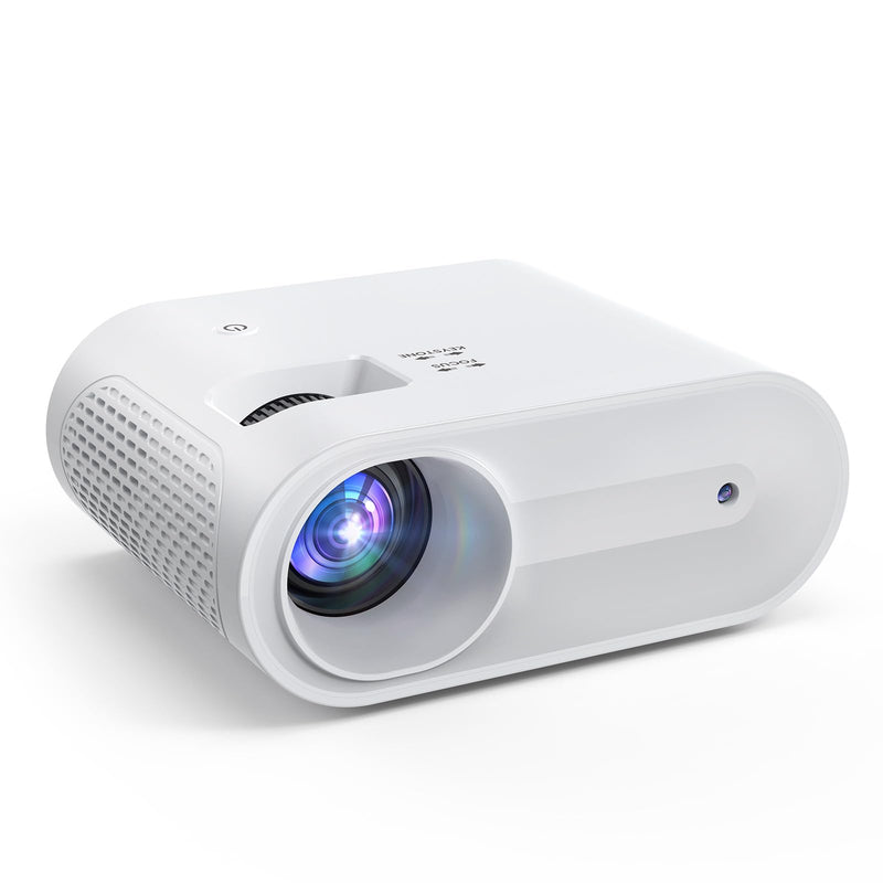 Mini Projector, YOWHICK 2025 Upgraded Full HD 1080P Support Video Projector, Portable Movie Projector for Home Theater, Compatible with iOS/Android/Windows/TV Stick/Box/USB/HDMI