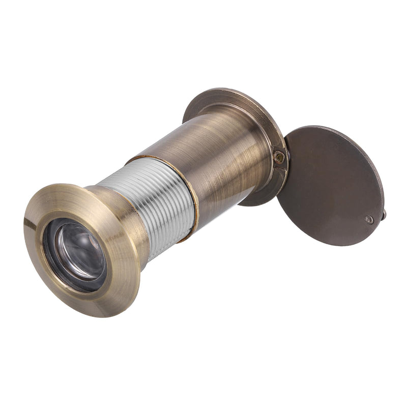 PATIKIL 35 mm Door Viewer Peephole, Zinc Alloy 200-Degree Privacy Door Viewer with Heavy Duty Rotating Privacy Cover Fits for 1-13/16" to 3" for Home Office Hotel, Bronze