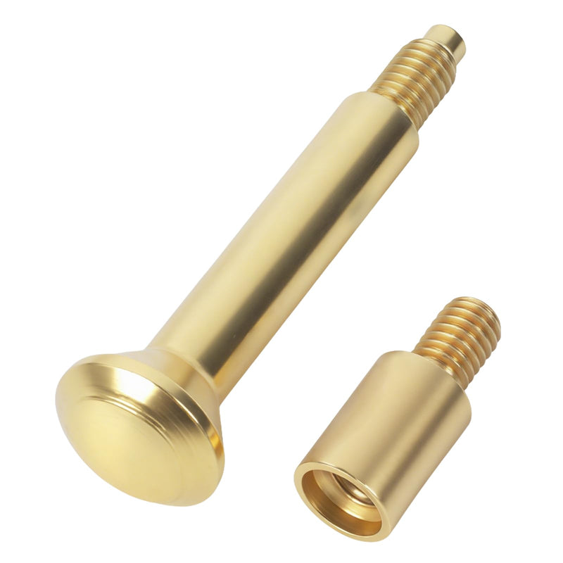 5513.0030 Privacy Pin Compatible with Baldwin Estate Door Handle | Suitable for Baldwin Estate lever privacy latch; lifetime polished brass threaded push pin with coupler door lock replacement