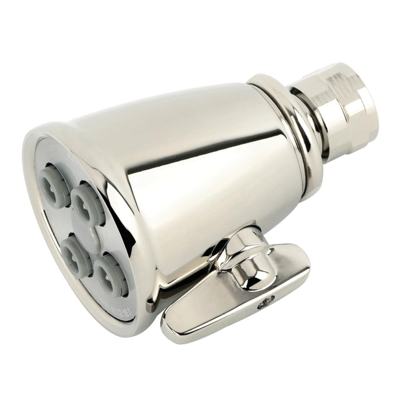 Kingston K137A6 Jet Spray Brass Shower Head, Polished Nickel