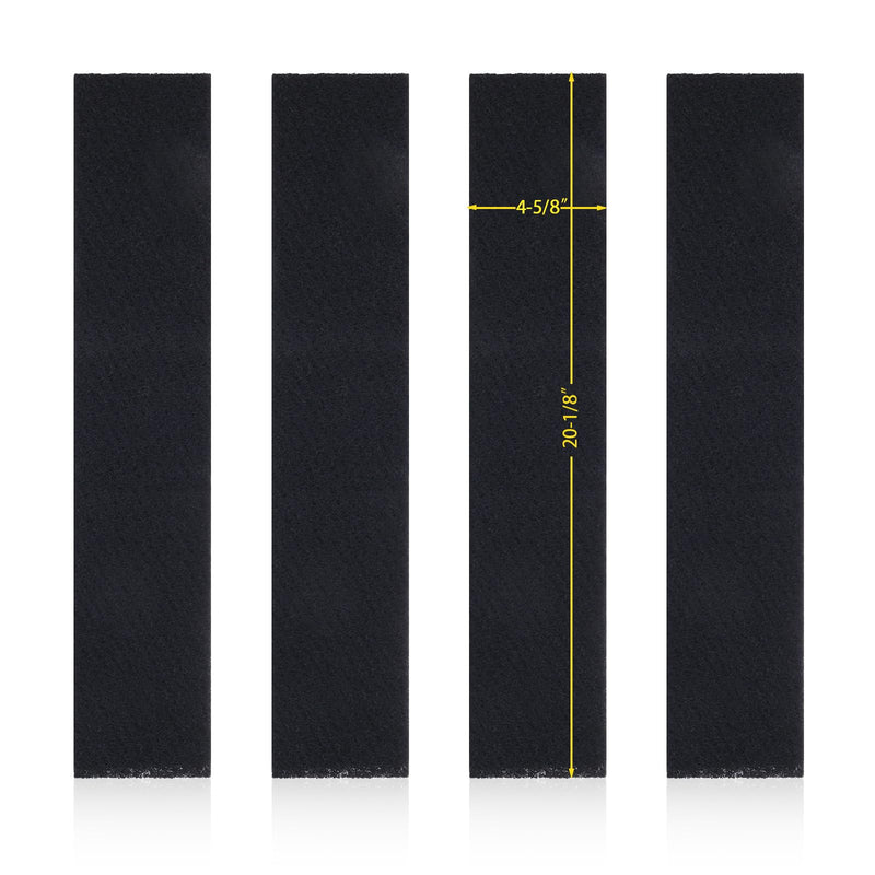 4 Pack 4-5/8 * 20-1/8 in Pre-Filter for Honeywell HEPA Tower Air Purifier