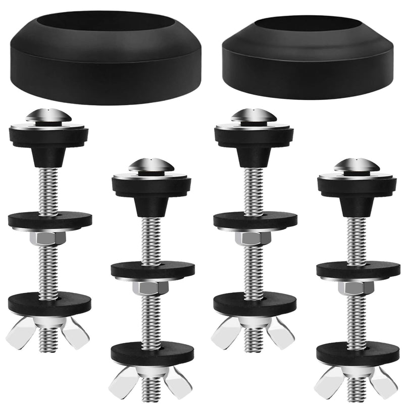 Universal Toilet Tank to Bowl Gaskets Kit, 4 PCS 2.75‘’ Heavy Duty Toilet Tank Bolts Replacement, Fits Most 2-Inch and 3-Inch Leak Resistance Toilet Flush Valve Opening