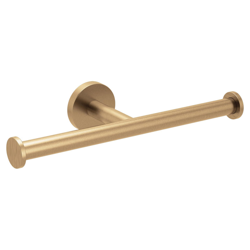 Moen Arlys Collection Bronzed Gold Modern Bathroom Double Toilet Paper Holder, Y5788BZG