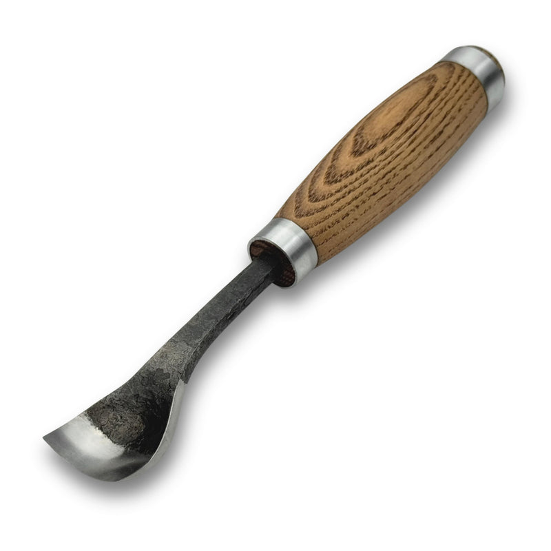 Sharky Hand-Forged Spoon Bent Gouge - Professional Wood Carving Chisel For Spoons Bowls Kuksa And Sculpting (0.8 inches (20 mm)) 0.8 inches (20 mm)