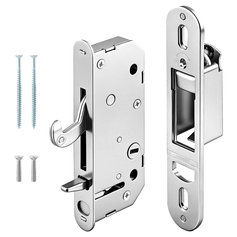 Gliding Patio Door Reachout Lock and Receiver Kit Compatible with Andersen 2-Panel OEM Part, 2-9/16" Hole Centers, Non-Handed(1986 to Present)