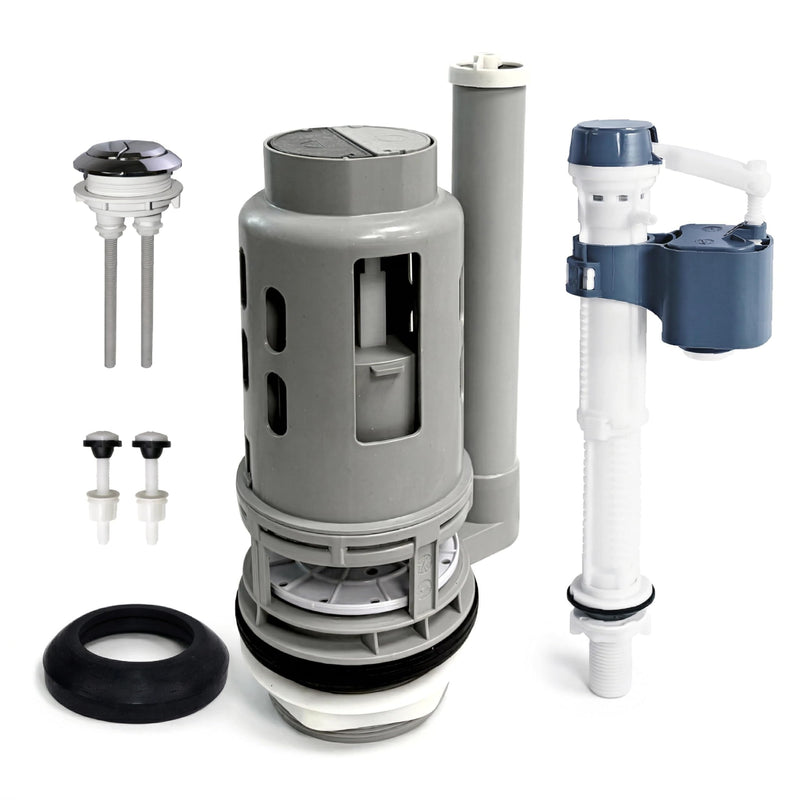 3-Inch Dual Flush Valve Replacement Kit for 2-Piece Toilets Fits 3-inch drain holes