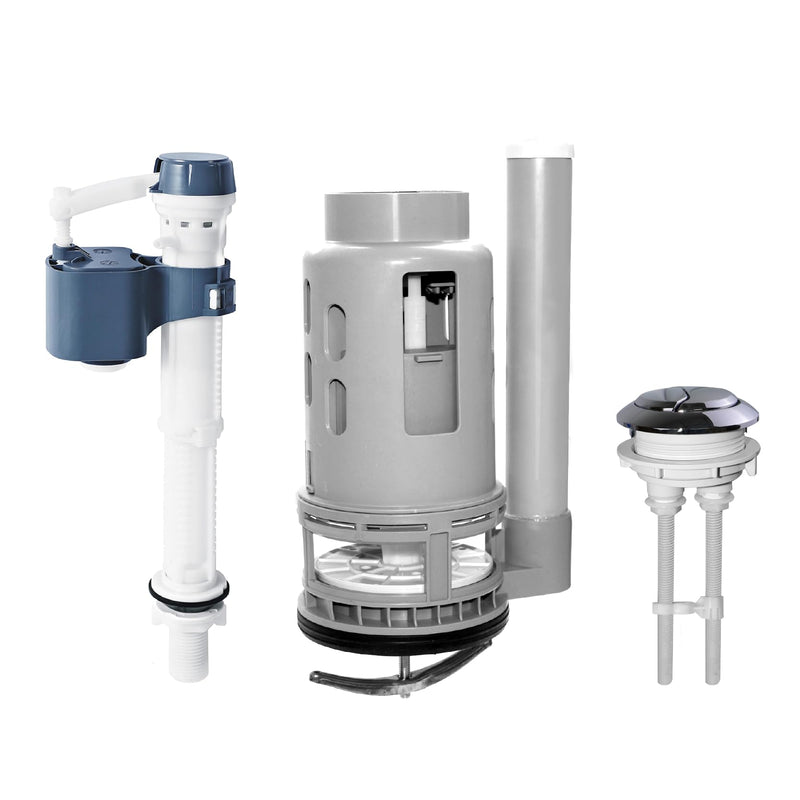 3-Inch Dual Flush Valve Replacement Kit for One-Piece Toilets Fits 3-inch drain holes