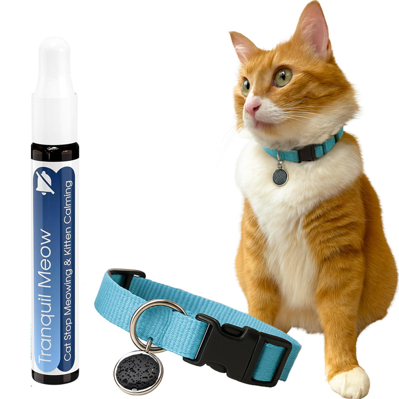 Natural Cat Stop Meowing Collar (Copaiba Scent)