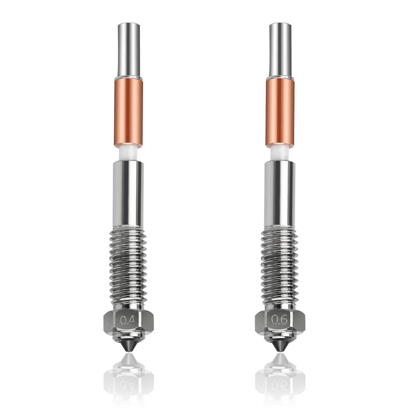 IdeaFormer-3D 0.4mm 0.6mm Plus4 Bimetallic Nozzle for QIDI, Quick-Swap Intergrated Extruder Hotend Nozzle for QIDI Plus 4