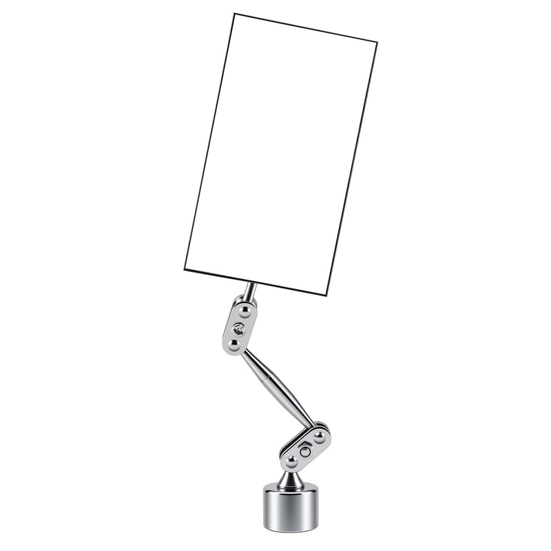 HARDK Inspection Mirror with Magnetic Base - 3.5 Inch x 2 Inch - Swivel Angle Ball Joint Antenna Inspection Mirror for Equipment Inspection Tools, Mechanical Welding, Coffee Machine Maintenance BIG BASE WIITH 3.5 x 2 INCH