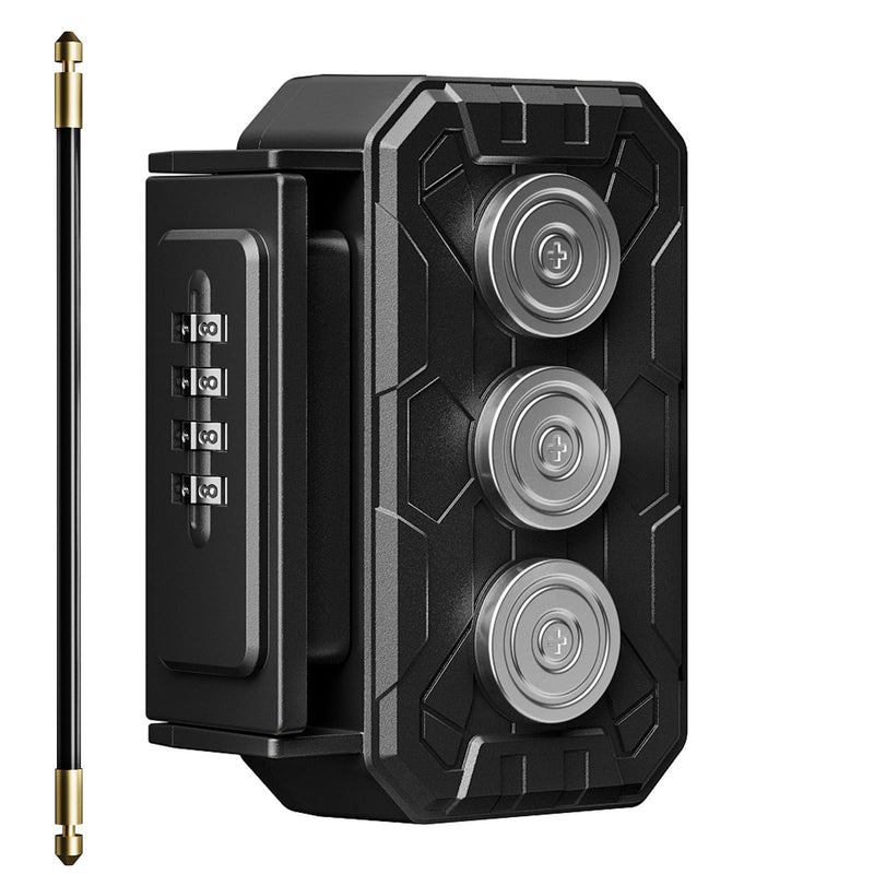 Magnetic Key Box,Hide A Key,Magnet Car Key Holder,Waterproof Hidden Key Holder for Outside Travel,Magnetic Key Holder for Under Car Vehicles (MM2-1, Regular) MM2-1