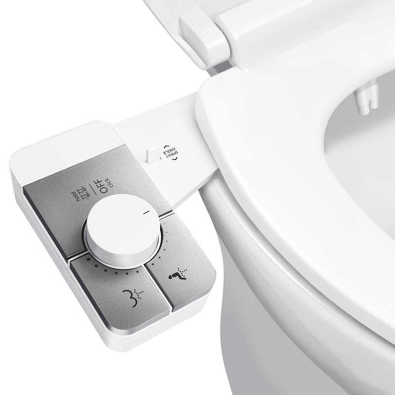 Bidet Attachment for Toilet,Self Cleaning Water Sprayer Adjustable Water Pressure Control,Slim Bidets for Toilets,Quick & Easy Installation (White） A2-Bidet Attachment