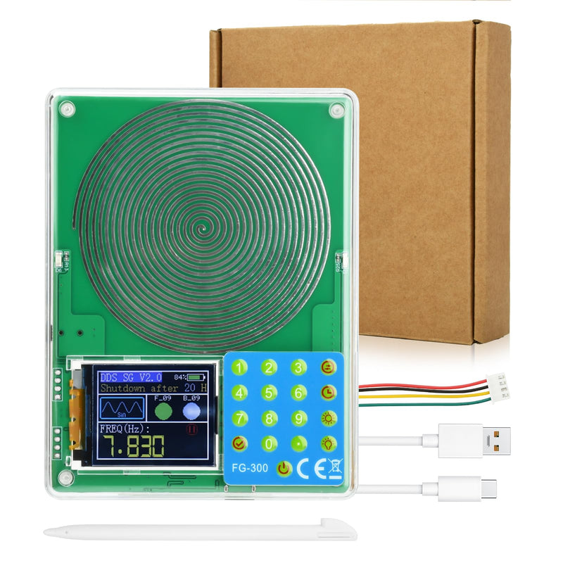 7.83Hz Schumann Wave Resonance Generator,0.01Hz-200000Hz Portable Signal Generator,1.8 Inch TFT Display Sleep Aid Stable Low Frequency Oscillator for Physics Lab, Research and DIY Electronics Projects
