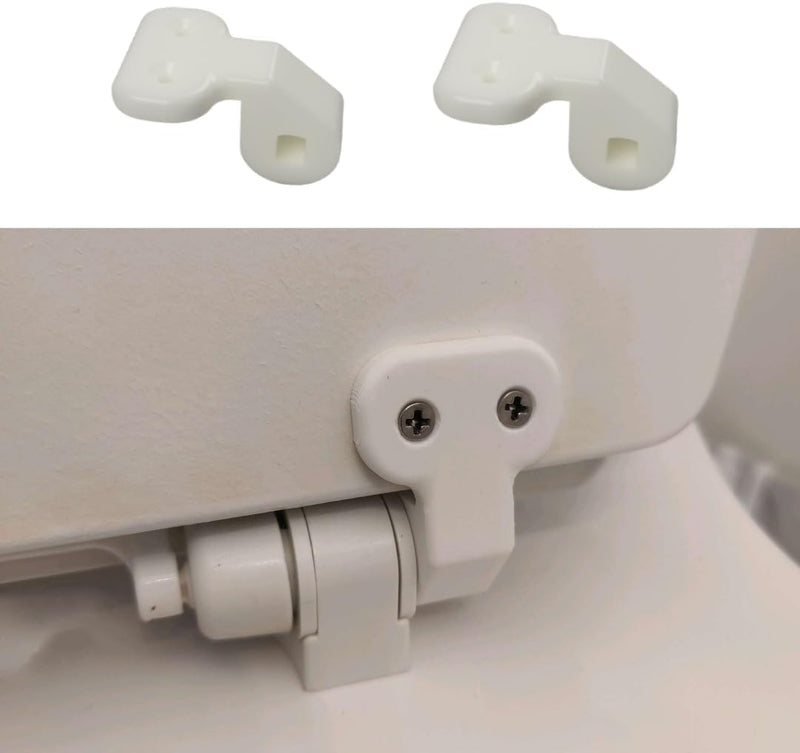 Replacement for Bemis Toilet seat Hinges Replacement Compatible with Bemis/NextStep2 2-Pack Universal Bracket, Easy No-Tool Installation, Durable Mounting Bolts for Secure Fit