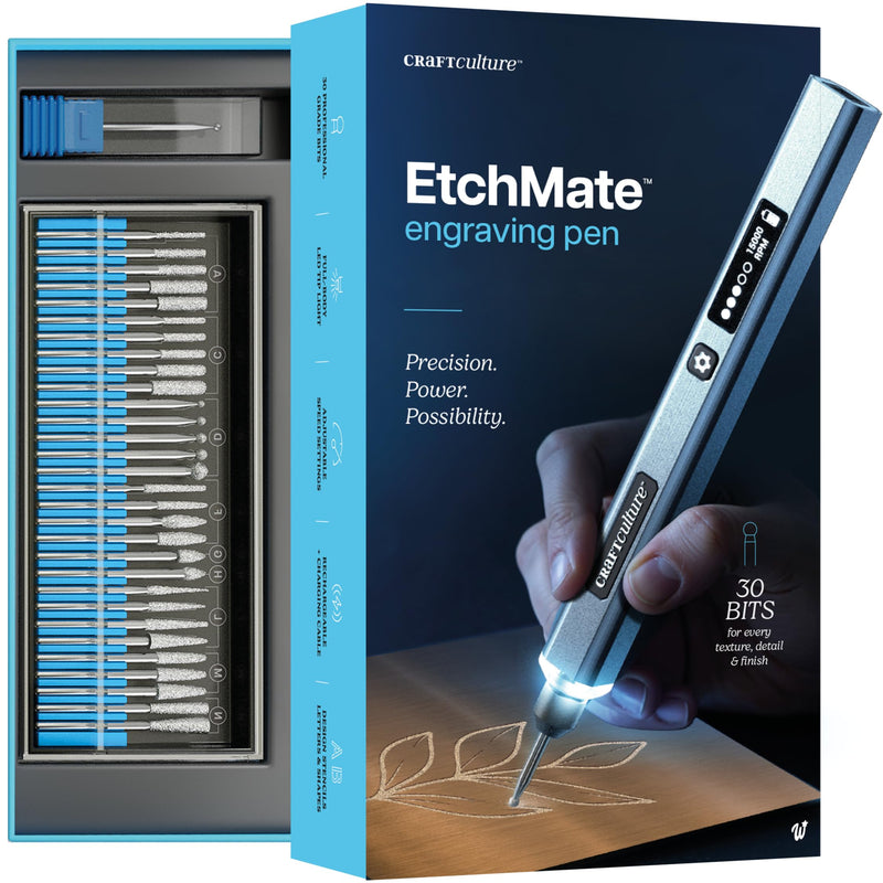EtchMate Engraving Pen for Metal, Wood, Glass, Plastic & All Materials - Cool Easter Gift Ideas - Engraver Pen Tool - Teen Boy Gifts - Unique Gifts for Women, Teenage Girl - Craft Kits for Adults - NewNest Australia