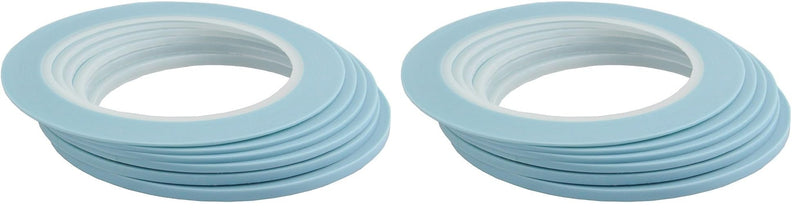 JINBING Mix 6Rolls High Temperature Vinyl Fine Line Fineline Masking Tape Automotive Car Auto Paint 1mm 1.5mm 2mm 2.5mm 3mm 4mm (Pack of 2) 1mm 1.5mm 2mm 2.5mm 3mm 4mm (Pack of 2)