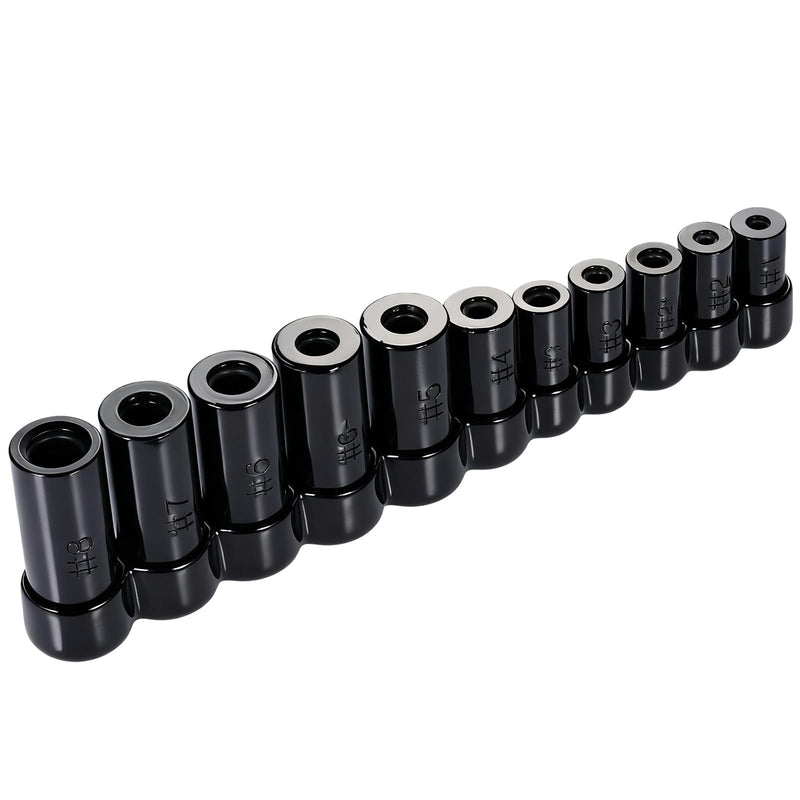 11 Pack 70700 Tap Socket Set Tap Socket Fits All Number and Fractional MCTI Standard Taps Thru 1/2" and 1/8" NPT Taps Small Size 11