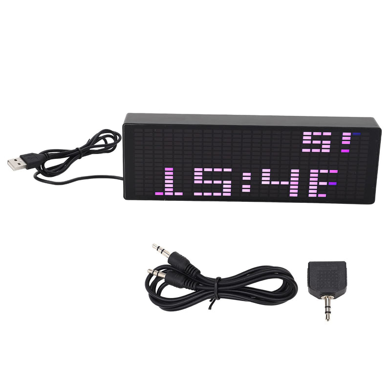 Garosa LED Music Spectrum Display 16x24 RGB Audio Visualizer with 12 Dynamic Effects 7 Colors 84 Combinations for Home Car Game Room