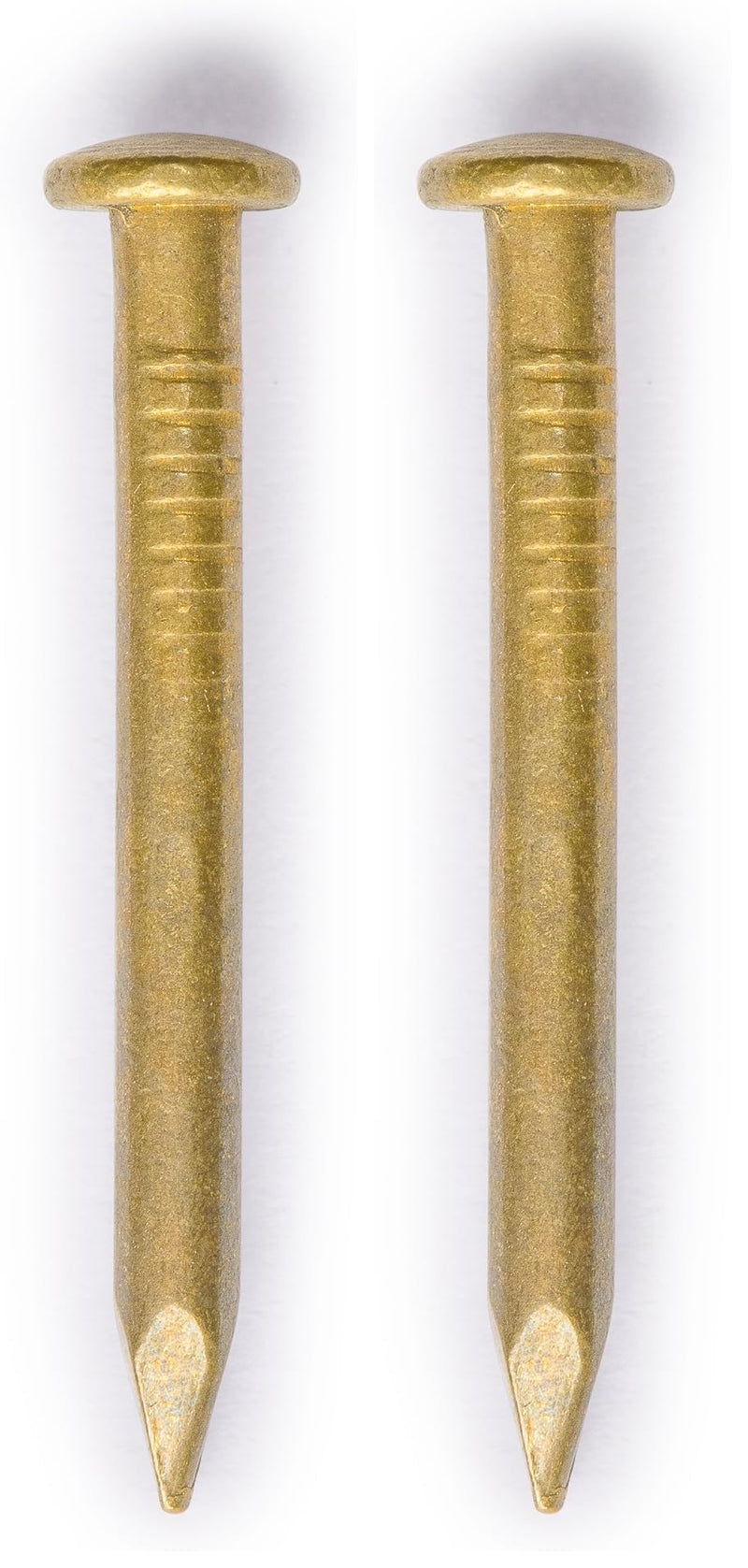 Hardware Philosophy Pure Brass Nails, 0.8 Inch, Bag of 100 - Architectural, Interior Design, Doors, Furniture Cabinet Customization Hardware (Pack of 2) 0.8" (Pack of 2)