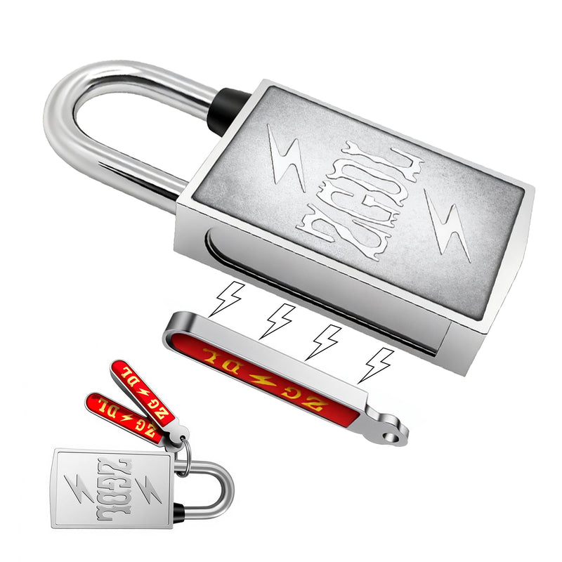 Keyless Hole Magnetic Padlock， 30mm Outdoor Weatherproof Lock， Waterproof Rust Proof Anti-Pry Combination Lock for Gates， Sheds， Toolbox， Fence， Cabinets & Storage
