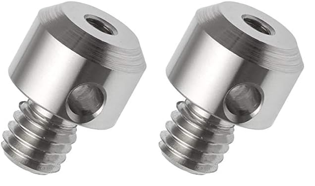 SUXING CMM Probe Thread Adapter M4 Outer Thread Shank to M2 Inner Thread 7mm Diameter 5mm Long (Pack of 2) D7*L5 (Pack of 2)