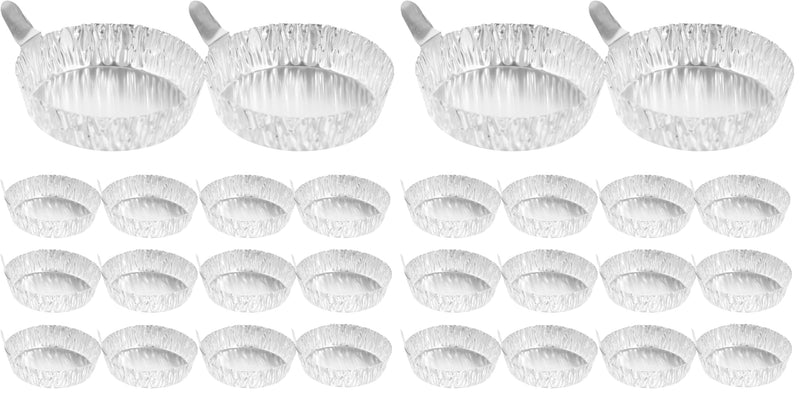 100pcs Aluminum Foil Weigh Boats, Weighing Trays Lab Dish for Scale Mixing Liquid Powder, Mini Sample Containers (42 ml) (Pack of 2) 6.00X6.00X1.60CM (Pack of 2)