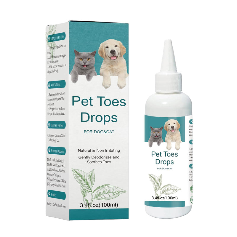 No-Rinse Dog Paw Cleaner 3.4OZ - pH-Balanced Paw Cleaner for Dogs & Puppies, Cleans Mud Dirt Stains, Soothes Irritation, Moisturizes, Safe for Sensitive Pets, Travel-Friendly