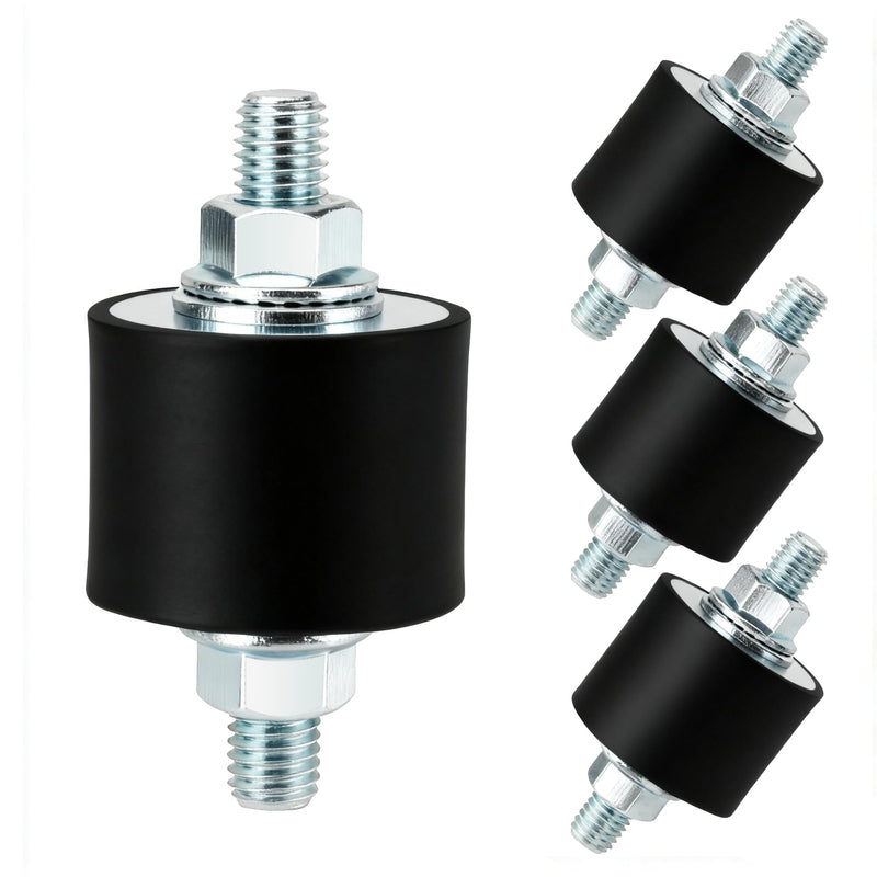 M10 40 x 30 mm Rubber Isolator Mounts Double Studs Shock Absorber