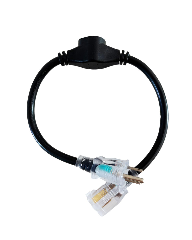 Thermostat Extension Cord – Outdoor Thermostat Plug Heat Tape Thermostat 120V 15A, 37°F On / 50°F Off, Compatible with Roof & Gutter Heat Cables and Pipe Heat Tape