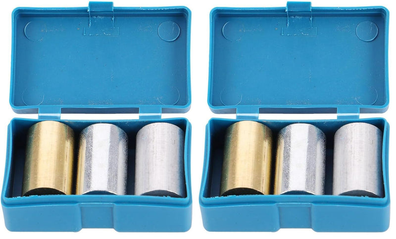 ULTECHNOVO Aluminum Block Physical Experiment Equipment, 3pcs Metal Cylinder Set Copper Iron for for Specific Heat Specific Gravity Density Experimentation Gas Bottle (Pack of 2) 3X1.8cm (Pack of 2)
