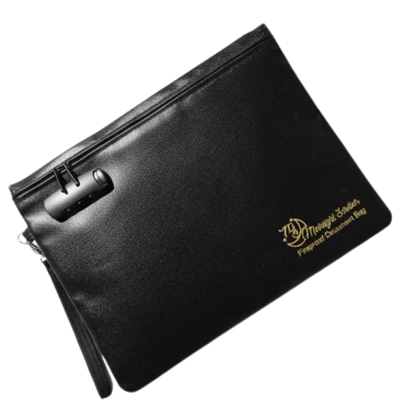 Fireproof Waterproof Document Bag | Travel Document Holder | | Lock Bag | Fire Proof Money Bag | Folder for Important Documents | Fire Proof Safe for Home documents