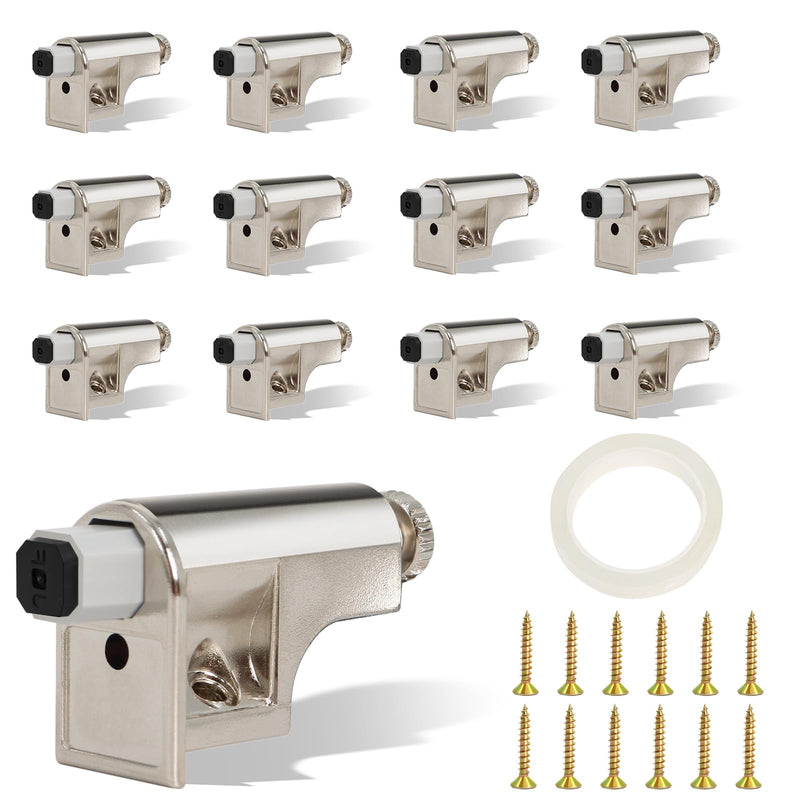 25 Packs Soft Close Cabinet Door Damper, Adjustable Slow Close Door Dampers, Soft Close Damper for Smooth Closure & Noise Reduction, Universal Hydraulic Buffer for Cabinet Doors/Bookcases/Kitchen