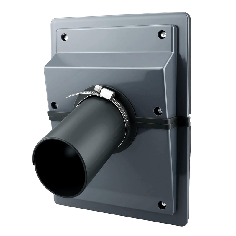 HVAC Wall Penetration Cover & Line-Set Cover Kit, AC Line-Set Insulation Protector, Easy Install Split Cover Wall Sleeve, Outlet Retrofit for Indoor & Outdoor Air Conditioner Systems (Grey) Gray