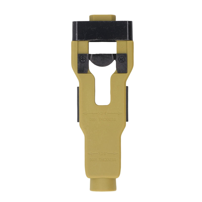 Door Latch Mortise Tool Professional Stainless Steel ABS Green Door Latch Installation Kit for 1 3/4in 1 3/8in Thick Doors Precise Cutting Template Non Slip Handle