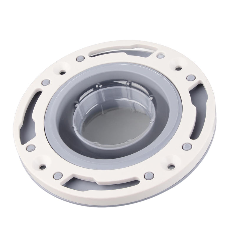 Universal Toilet Flange Repair Kit, Leakage Proof Toilet Repair Flange with Screws, Silicone Toilet Floor Flange for 4in, 5in, Special 3in Drain Pipe, Gray