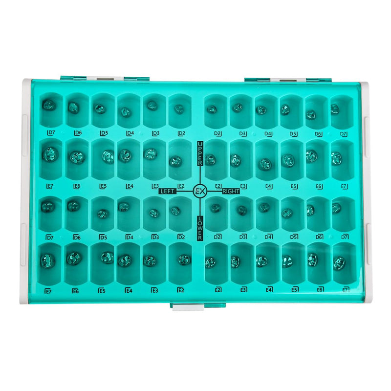 Dental Preformed Temporary Crown Stainless Steel Crown Orthodontic Material | 48pcs/box,Orthodontic Material, Treatment Tools, Consumables,