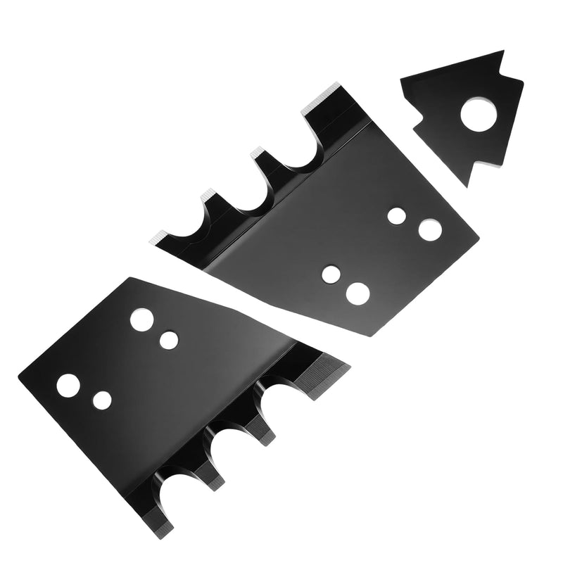 Hicarer Ice Auger Replacement Blades Compatible with K-Drill 7.5 Inch Ice Auger for Fishing, Se of 3 Pieces