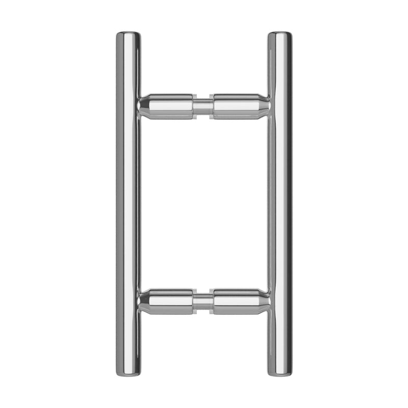 BRIXWELL Ladder Style Back-to-Back Pull Handle, 10" Length, Polished Chrome 10 Inch