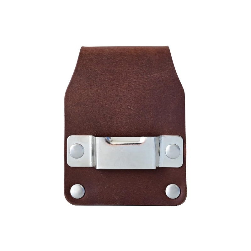 Tape Measure Belt Holder - Tool Belt Clip - American Bench Craft - Full Grain Leather - Made in USA Brown