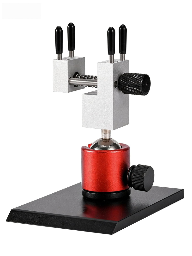 Mini Bench Vise | Small Vise – Precision Mold-Steel Hobby/Jewelers Hobby Vise, 360° Spherical Base, 6 Clamp Rods, 2.28in Opening Width, Handheld/DIY Tool for Models, Jewelry & Crafts