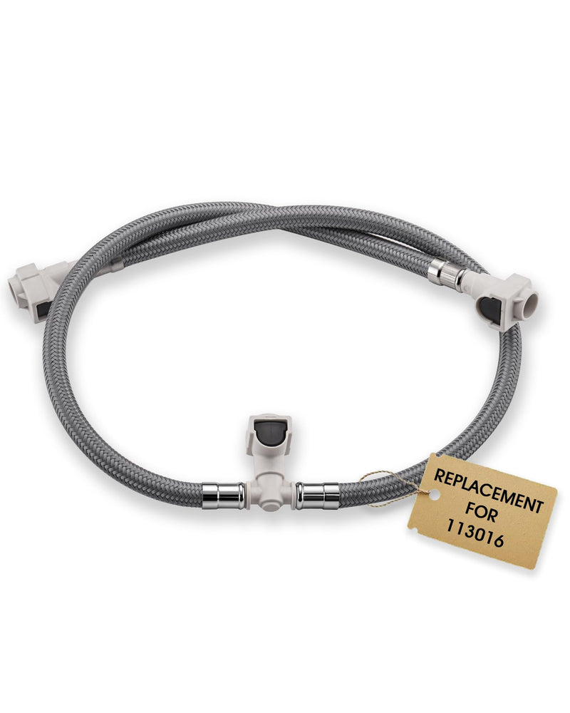 Widespread Bathroom Sink Faucet Hose Compatible with Moen Hose with Duralock Connections, 114299