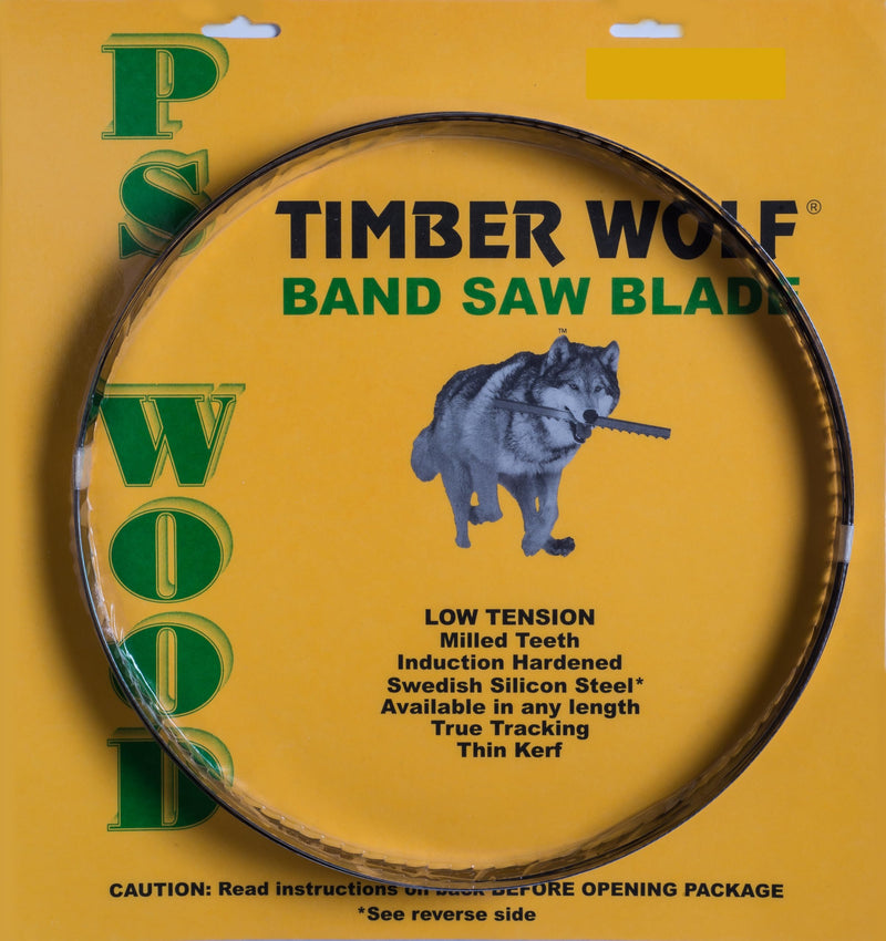 Timber Wolf 100" x 3/4" x 2/3TPI Band Saw Blade fits Bauer 14" 1HP, Powermatic 16", General Canada 590, 590-1, 49901-1 | Fits Bauer 14" 1HP, Fits Powermatic 16", Fits General Canada 590, Fits General Canada 590-1, Fits General Canada 49901-1