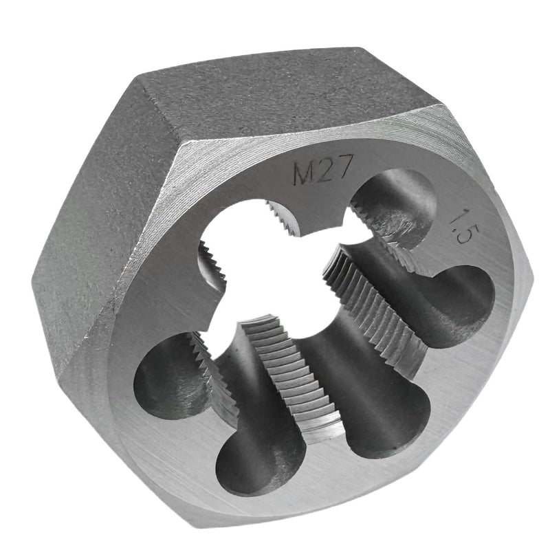 M27x1.5 Metric Hex Rethreading Die Alloy Steel Right Hand Die for Thread Repair and Maintenance M27x1.5