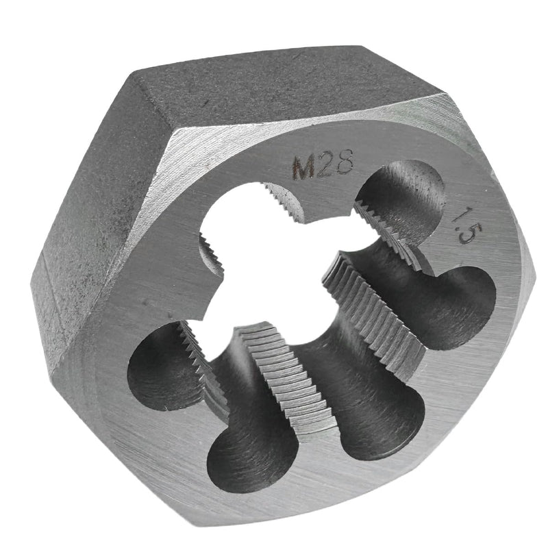 M28x1.5 Metric Hex Rethreading Die Alloy Steel Right Hand Die for Thread Repair and Maintenance M28x1.5