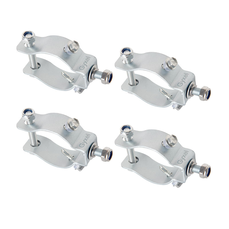 2 Set GYXEL Universal Tubular Gate Frame Bracket Kit, Suitable for Automatic Swing Gate Opener System Fits 1.6-2" Diameter Tubing Includes Mounting Hardware, Easy Installation 2 Set