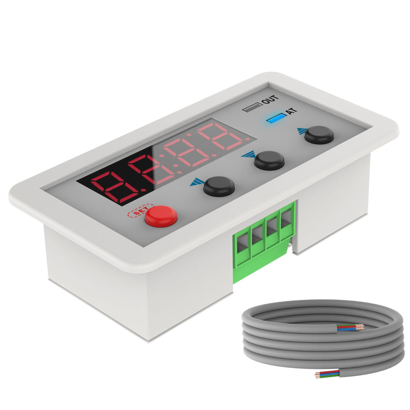Blütezeit Smart Timer Relay – Programmable DC 5–30V Time Delay Module with LED Display, 0–9999 Cycles for Automatic Sliding & Swing Gate Openers Smart Timer Module